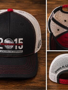 2015 Black and White Mesh Trucker Hat